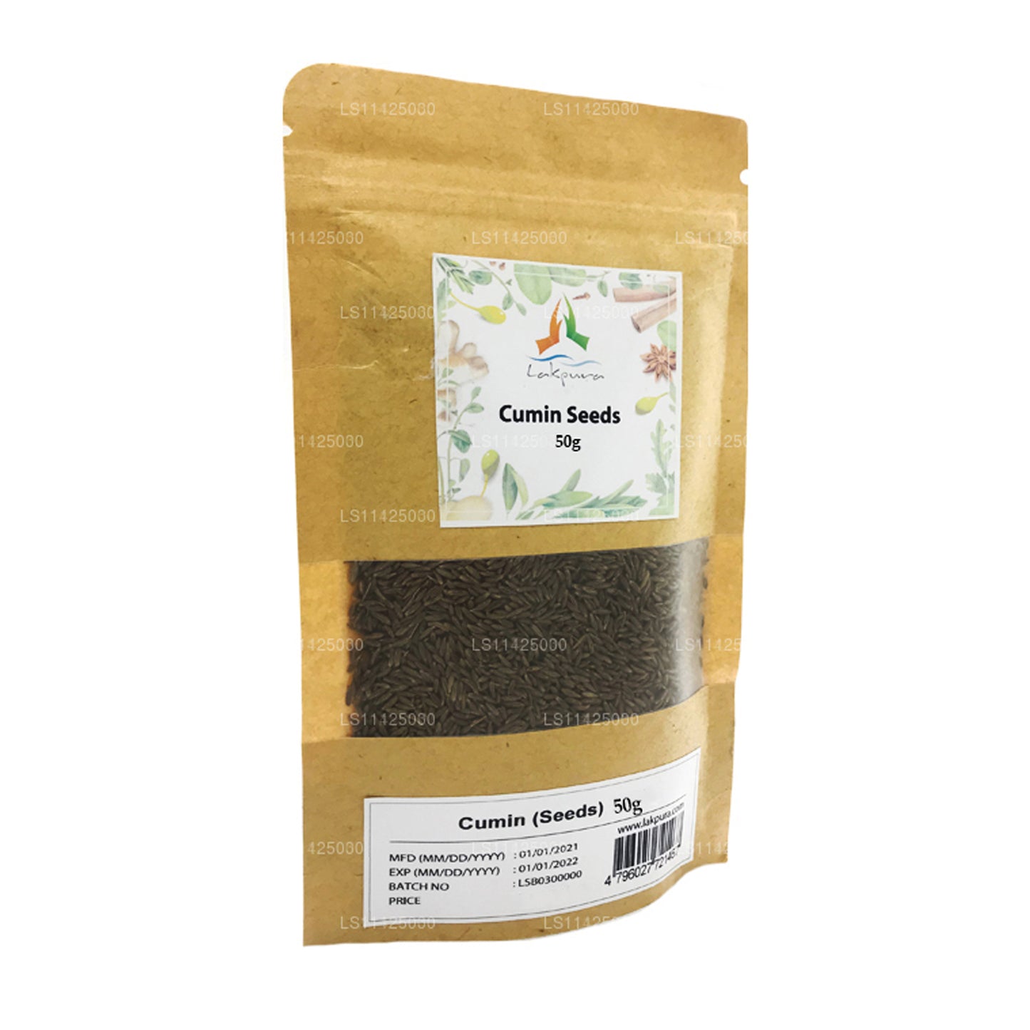 Lakpura Cumin Seeds Whole (50g)