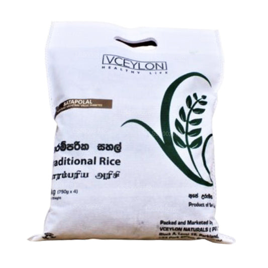 vCeylon Batapolal Rice (3kg)