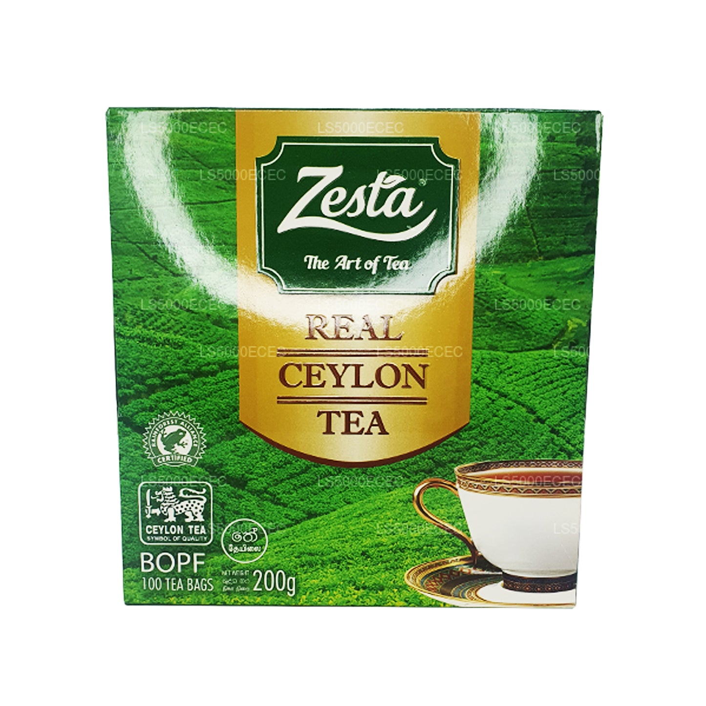 Zesta Real Ceylon Tea (200g) 100 Tea Bags