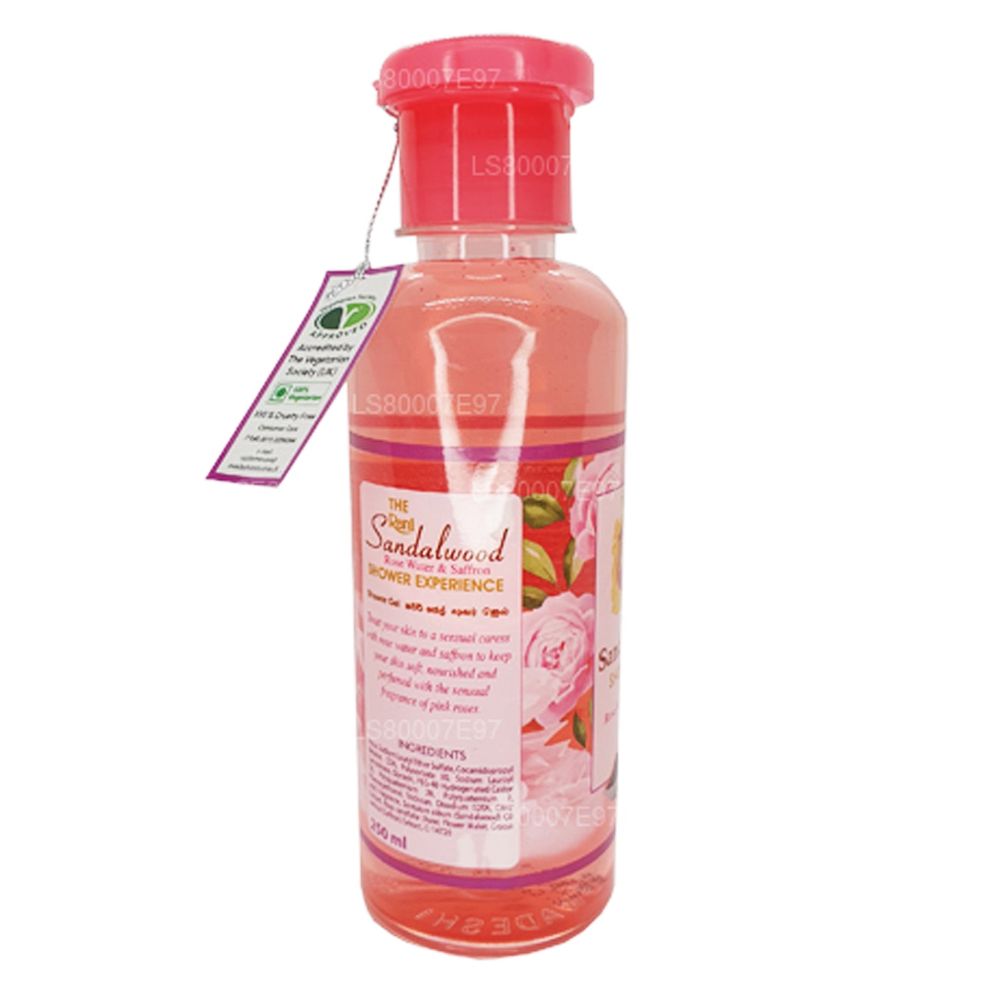 Swadeshi Rani Sandalwood Shower Gel with Rose Water & Saffron (250ml)