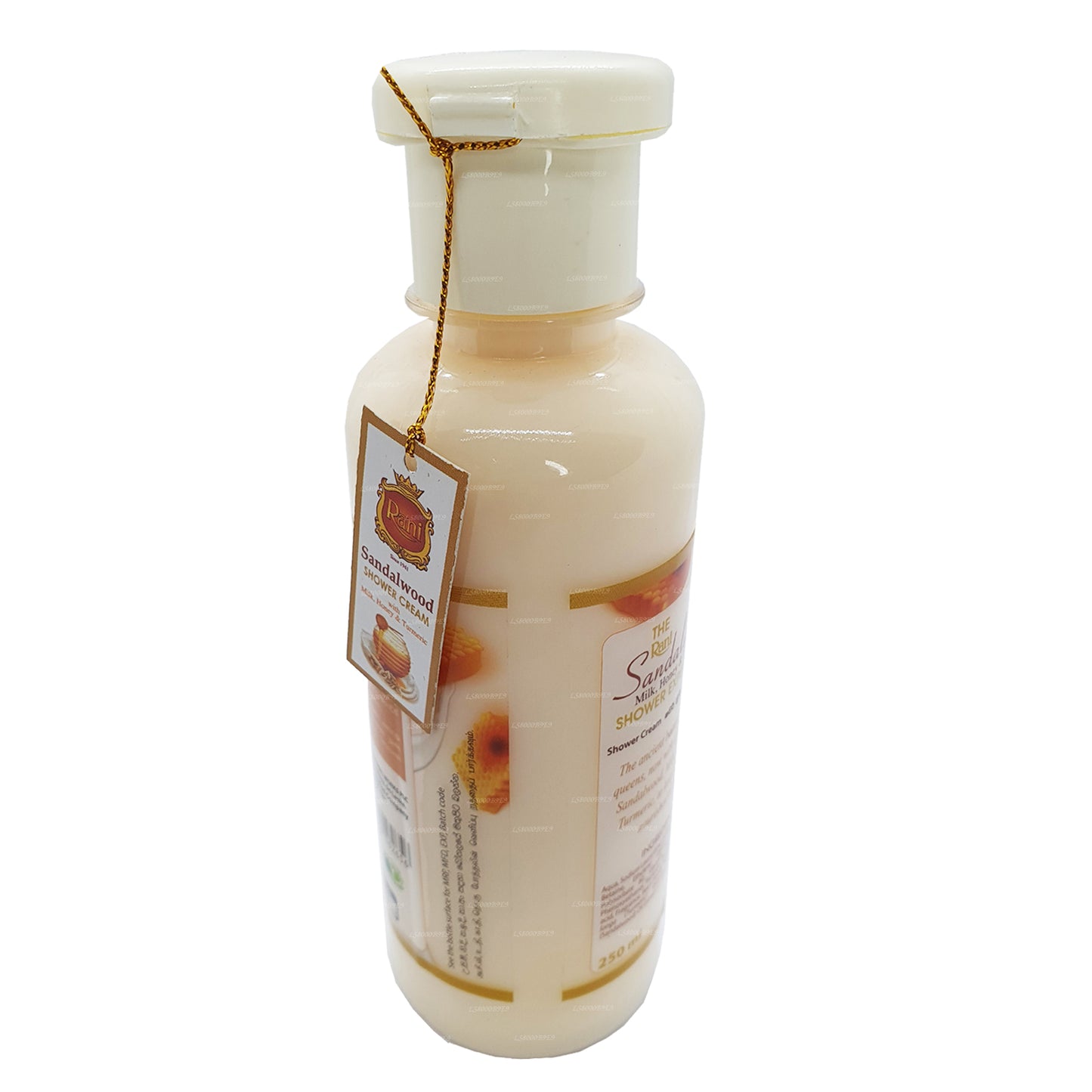 Swadeshi Rani Sandalwood Shower Cream With Milk, Honey and Turmeric (250ml)