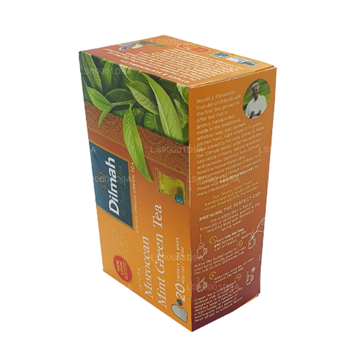 Dilmah Ceylon Moroccan Mint Green Tea (40g) 20 Tea Bags