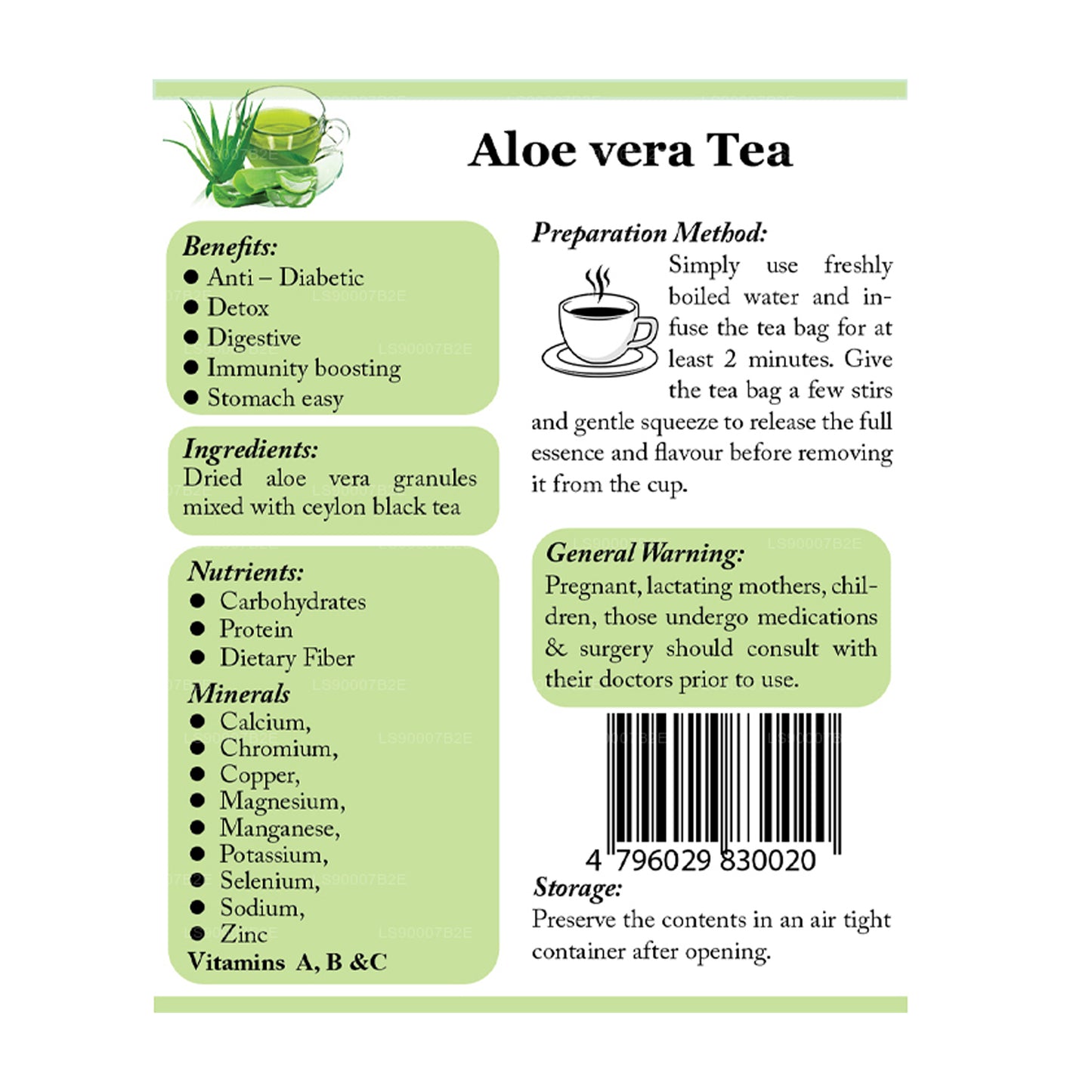 Lifetone Aloe Vera Tea (40g)