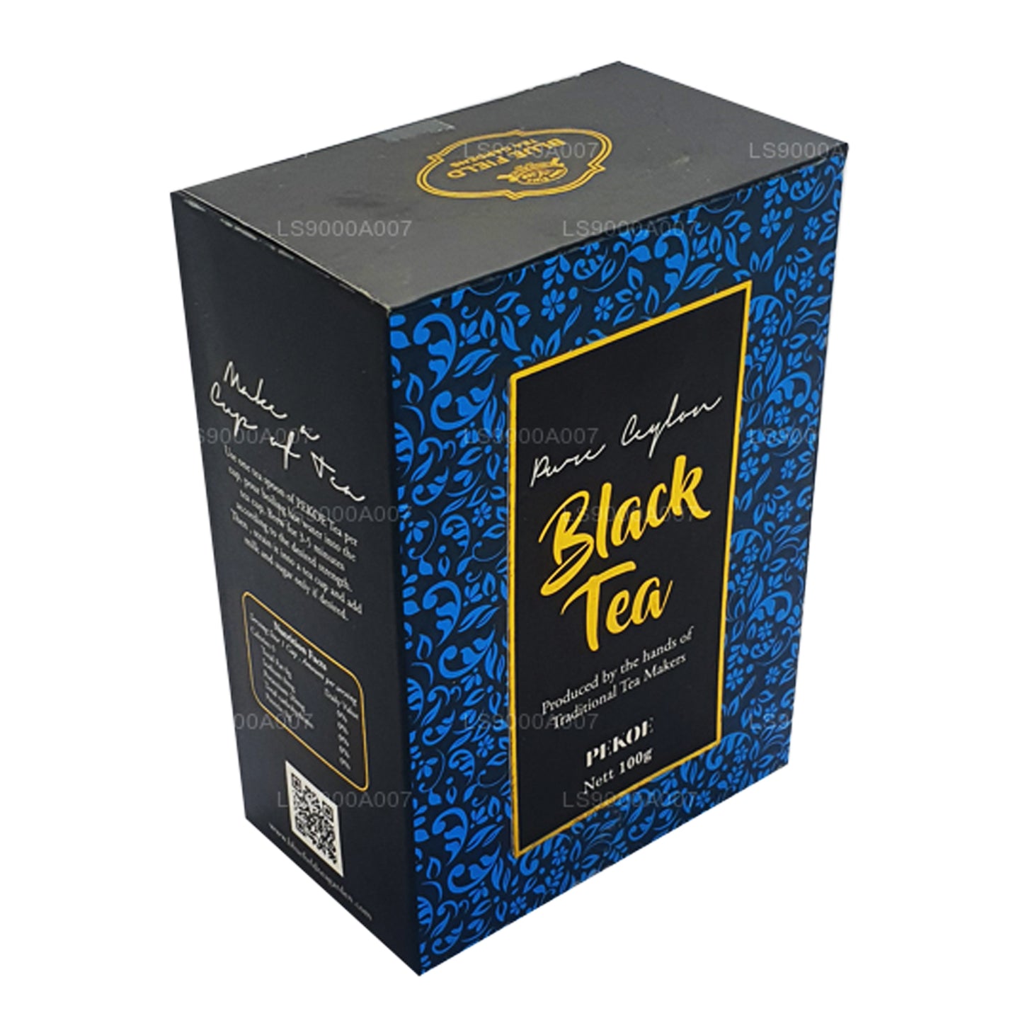 Blue Field Pure Ceylon PEKOE Grade Black Loose Tea (100g)