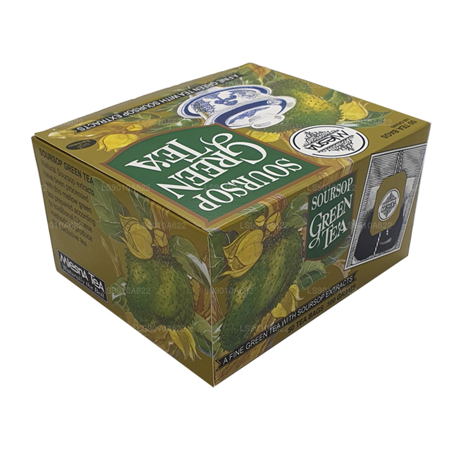 Mlesna Soursop Green Tea (100g) 50 Tea Bags