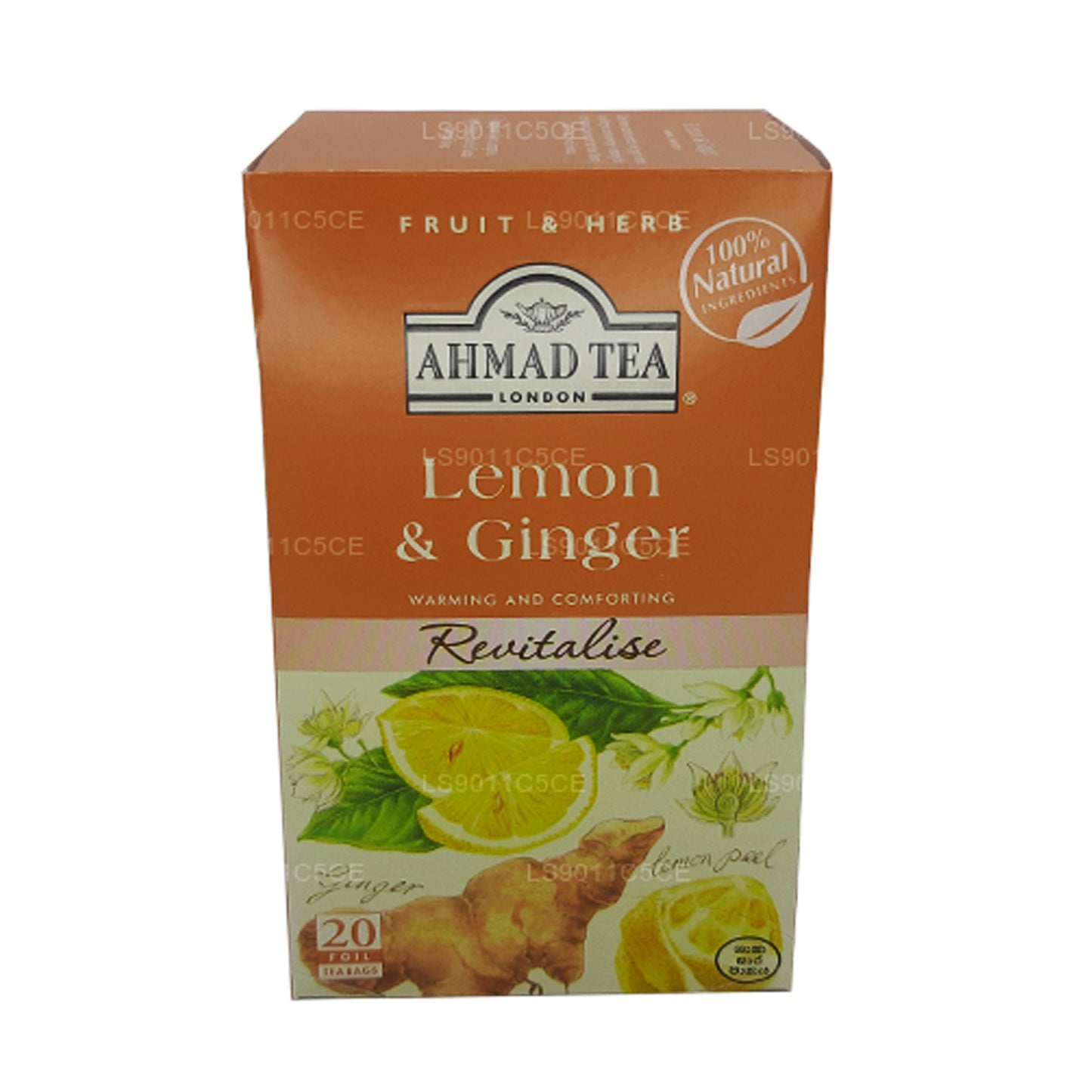 Ahmad Lemon & Ginger Tea (40g) 20 Foil Tea Bags