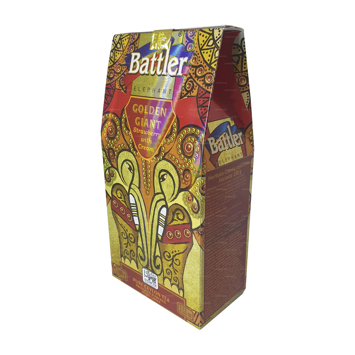 Battler Golden Giant Strawberry with Cream (100g) Tin Caddy