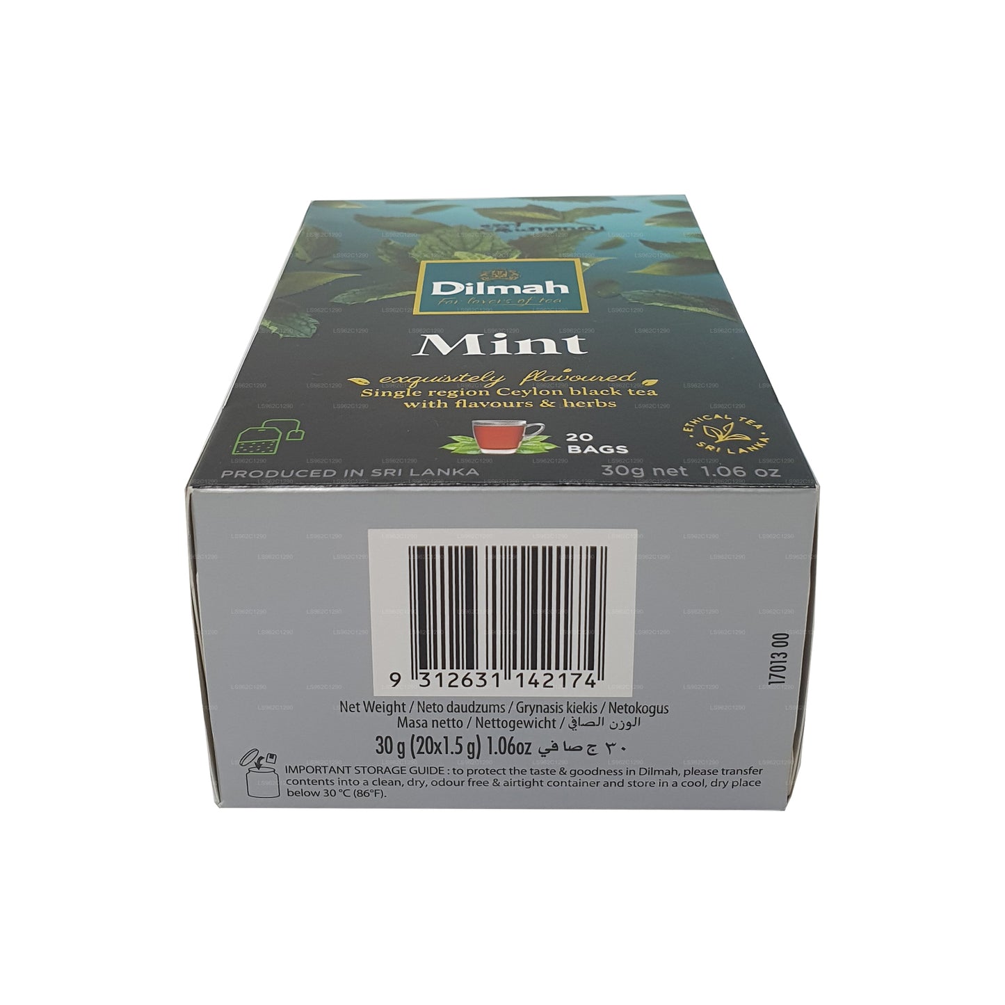 Dilmah Mint Flavored Ceylon Black Tea (30g)