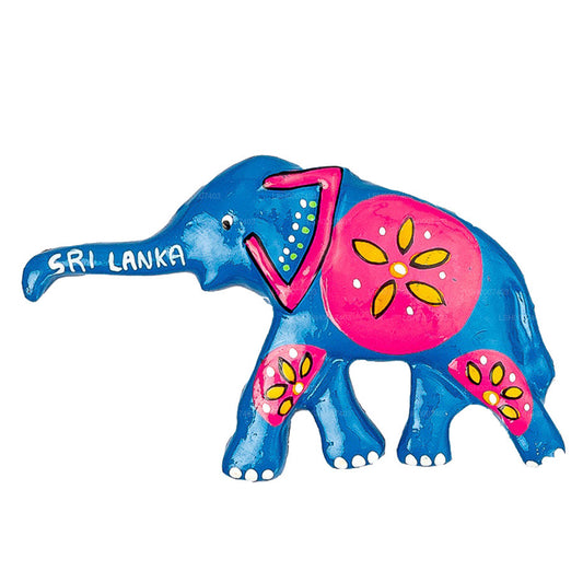 Sri Lankan Blue Elephant Theme Fridge Magnet