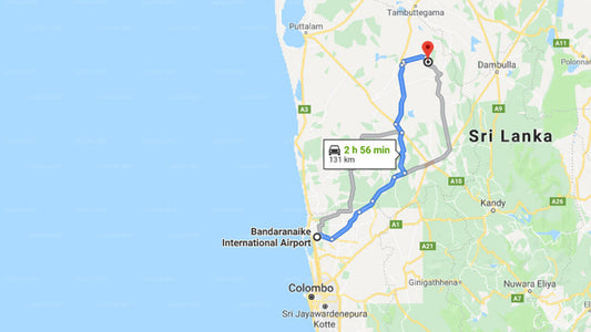 Transfer between Colombo Airport (CMB) and Ulpotha Yoga and Ayurveda Retreat, Embogama