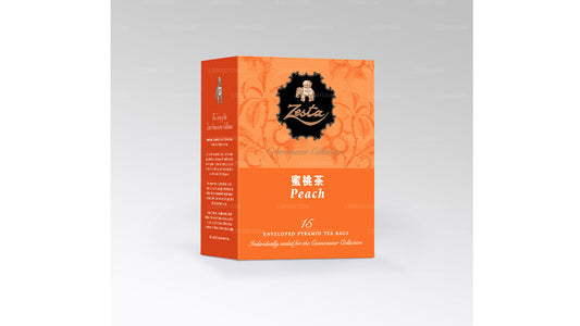 Zesta Peach Black Tea â€“ 15 Pyramid Tea Bags (30g)