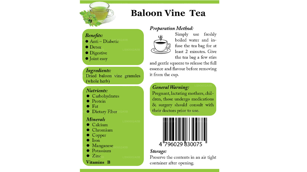 Lifetone Balloon Vine Tea (30g)