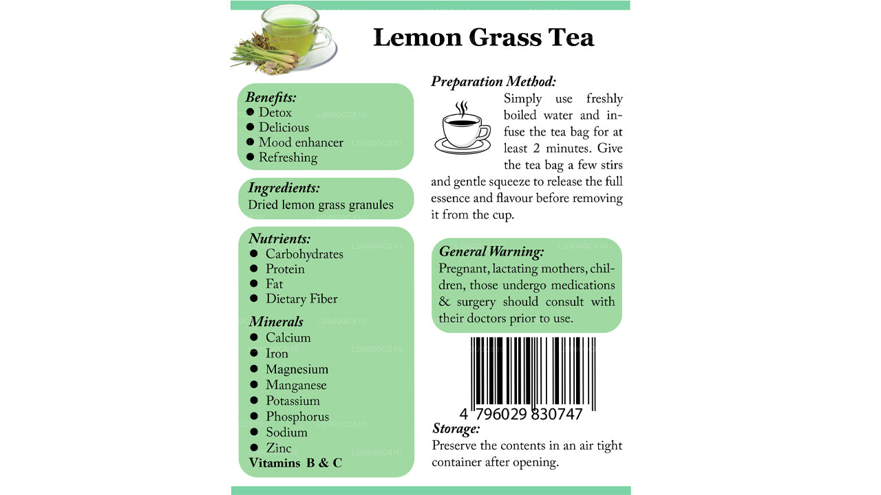 Lifetone Lemongrass Tea (30g)