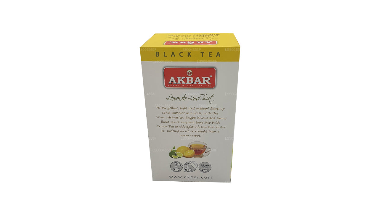 Akbar Lemon and Lime Twist Tea (40g) 20 Tea Bags