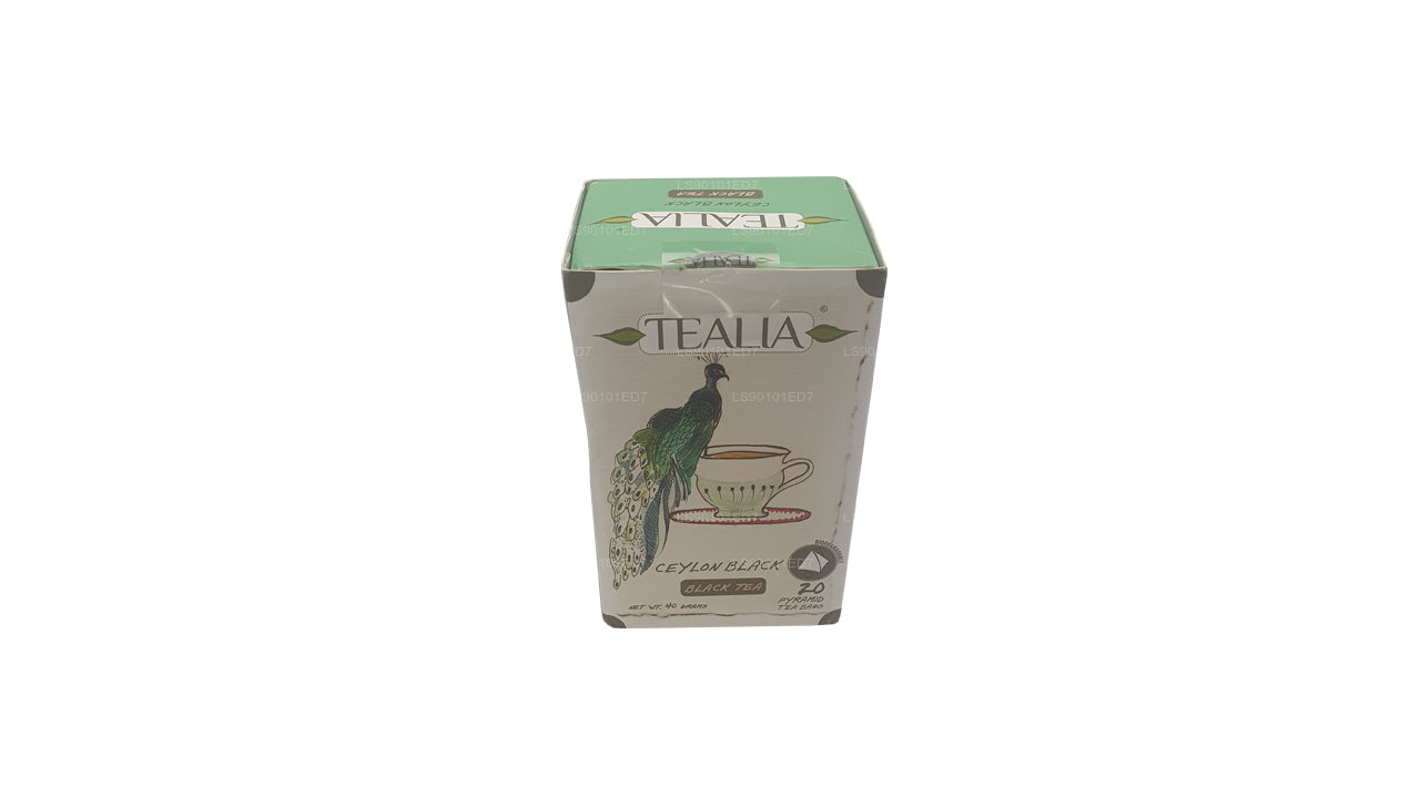 Tealia Ceylon Black (40g) 20 Pyramid Envelope Sachets